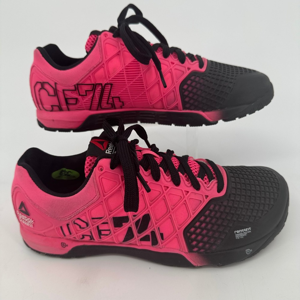 Reebok CrossFit Nano 4.0 Pink Black‎ Training Shoes Womens Lace Up SIZE 8.5